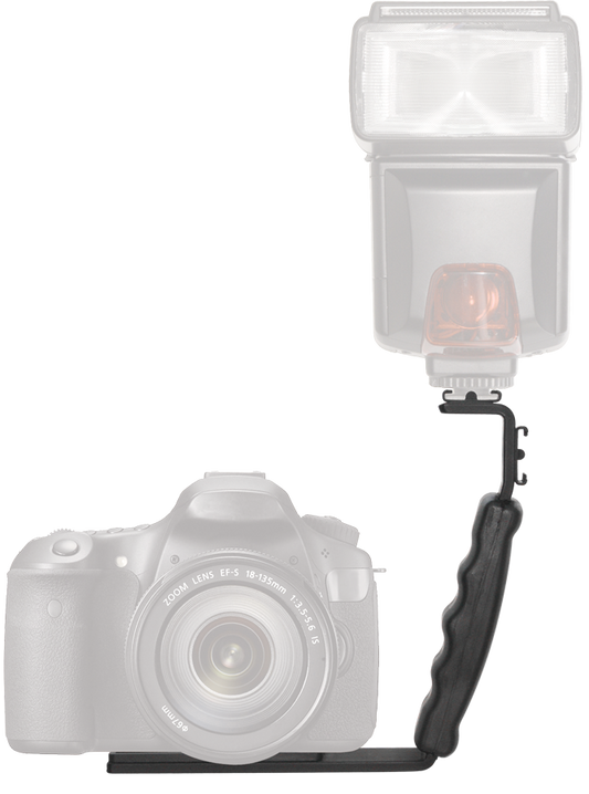 Pro Series Dual Shoe Right Angle Flash Bracket W/ Horizontal & Vertical Position