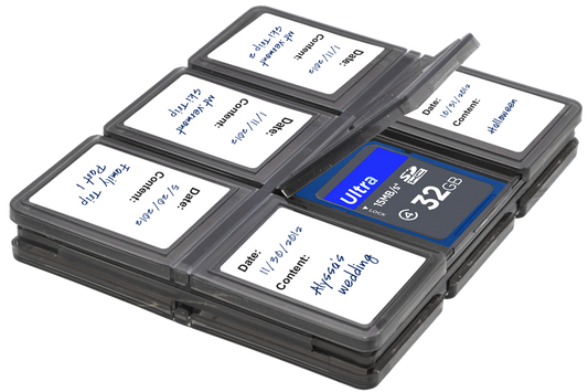 12 PC. Foldable Memory Card Case