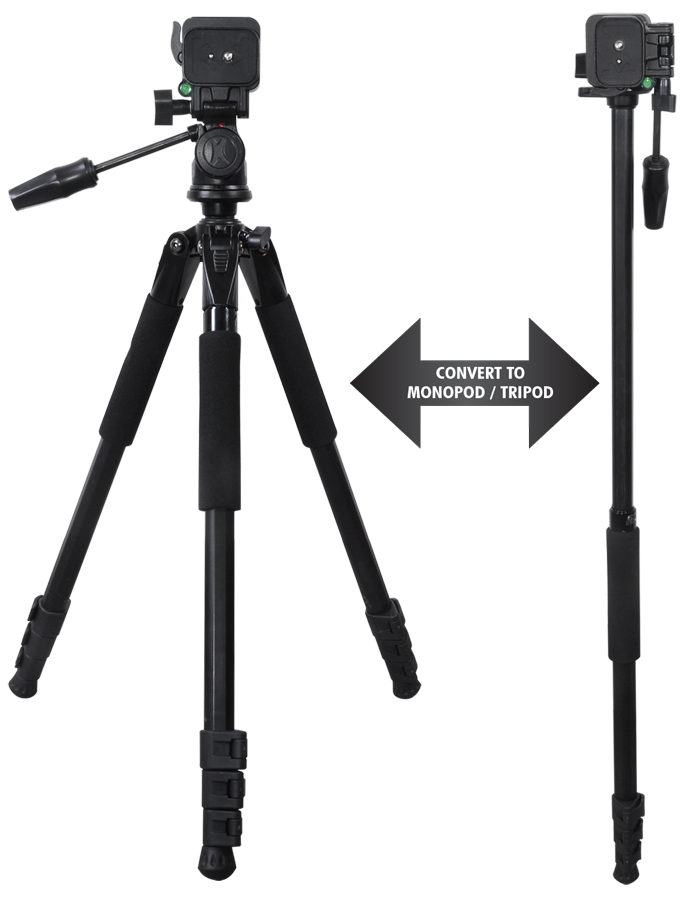 Elite Series 72” Professional Heavy Duty Convertible Tripod/Monopod