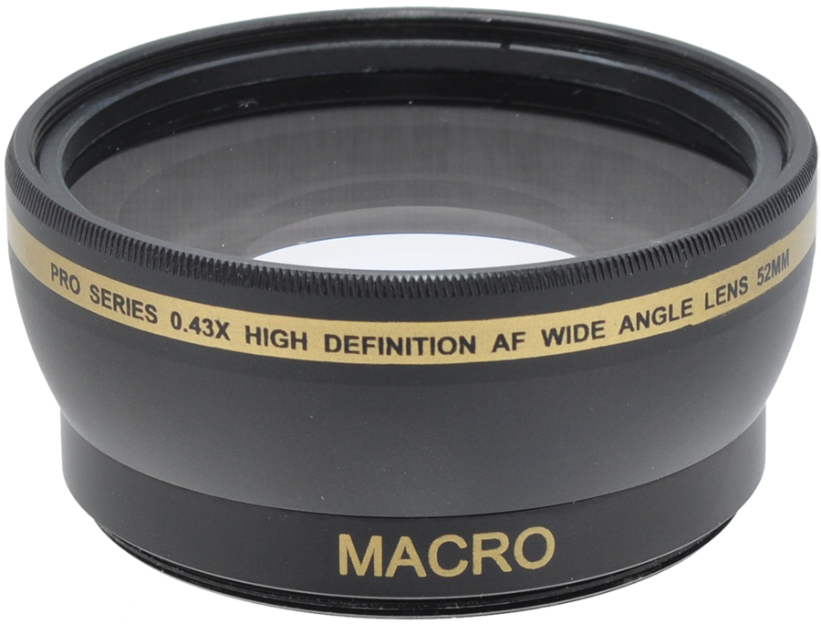 Pro series 0.43x High Definition AF Wide Angle Lens - 52MM