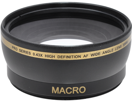 Pro series 0.43x High Definition AF Wide Angle Lens - 58MM