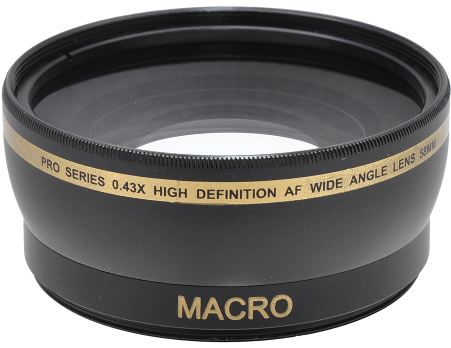 Pro series 0.43x High Definition AF Wide Angle Lens - 58MM