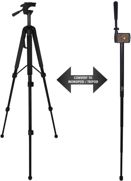 Elite Series 68” Professional Heavy Duty Convertible Tripod/Monopod