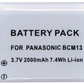 Replacement Battery F/Panasonic DMW-BCM13