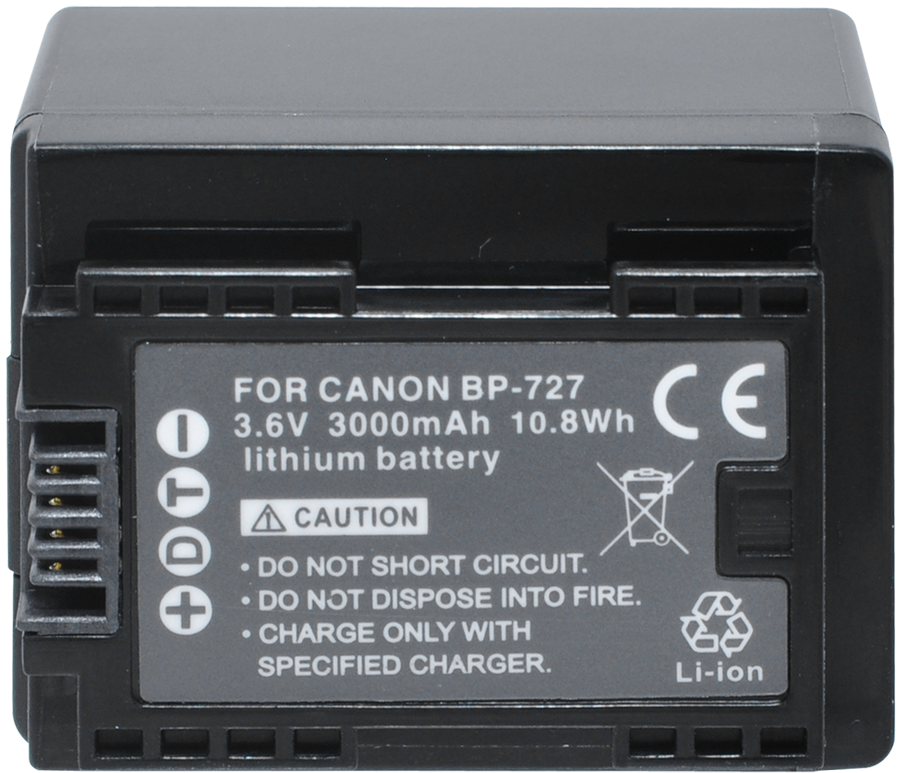 Replacement Battery F/CANON BP-727