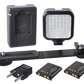 Mini Portable LED Light Kit With 2 Batteries, Charger & Bracket
