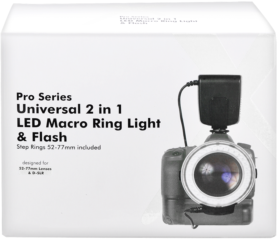 Pro Series Universal 2 in 1 LED Macro Ring Light