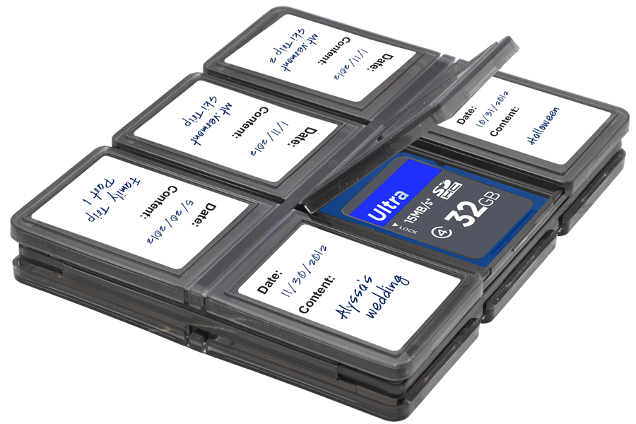 12 PC. Foldable Memory Card Case