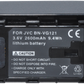 Replacement Battery F/JVC BN-VG121